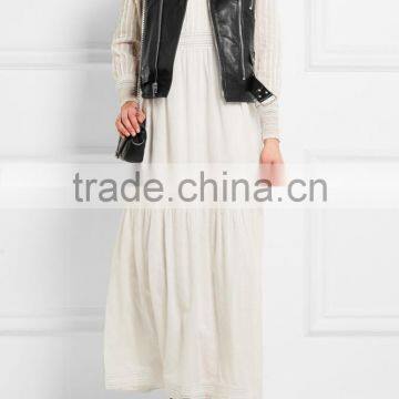 Personalized Latest Design Custom Cheap Lady Leather Vest photo-3