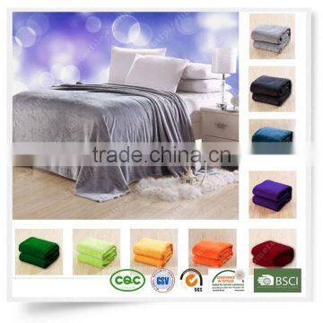 New Style polar plain Super Soft glossy flannel blanket factory price high quality wholesale