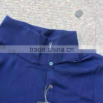 Ladies Stock Garment Contrast Chiffion Style Office Lady Blouse photo-4