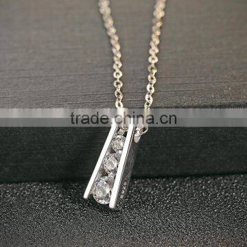 925 Sterling Silver Jewelry Necklace Tower Pendant Necklace for Women photo-2