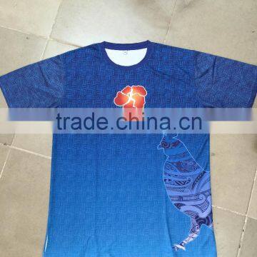 SUBLIMATED T-SHIRT, SHORT SLEEVE , ROUND NECK, 100% POLYESTER