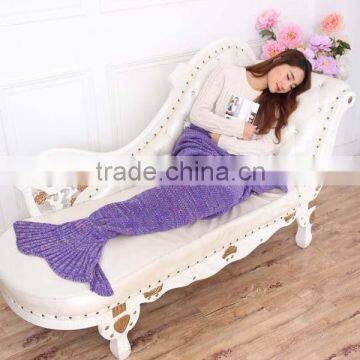 Wholesale Crochet Animal Adult TV Mermaid Tail Blanket photo-2