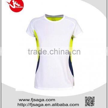 Custom Women 100% Polyester Round Neck Tee t Shirt
