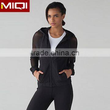 2017 Long Sleeve Hoodes Yoga Tops Gym Sport Jacket Fitness Wear for Women photo-5