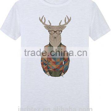 50% Cotton 50% Polyester Custom Screen Printed t Shirt photo-3