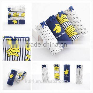 Cute Bnana Large Size Teen Girl Briefs Cartoon Panties Women Cartoon Cotton Underwear With Box e6 photo-4