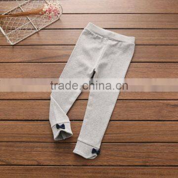 S32838W Kids Girls Bow Pants Children Cashmere Trousers Girl Velvet Leggings Pants photo-2
