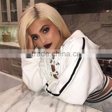 80cotton Custom Logo Printing Lace-up Hoodies Special Plain Sweat Shirt Crop Good Quality Women Crop Top photo-2