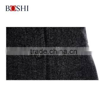 Custom Gery Fashion Blazer Of Ladies Two Button Mandarin Collar Suit photo-6