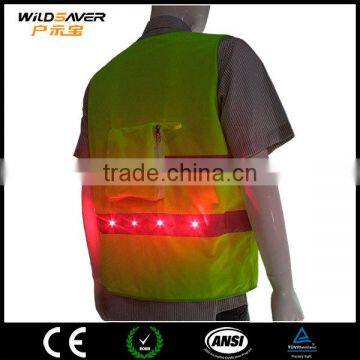 Cheap Good Quanlity Led Potable Reflective Safety Custom hi Vis Vest photo-2