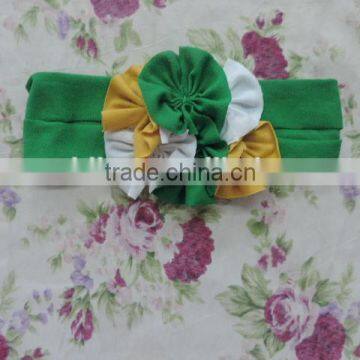 2016 Newest and Fashion Elastic Hair Band,three Flower Shape Headband,bright Colorful Hair Band With Elastic photo-4