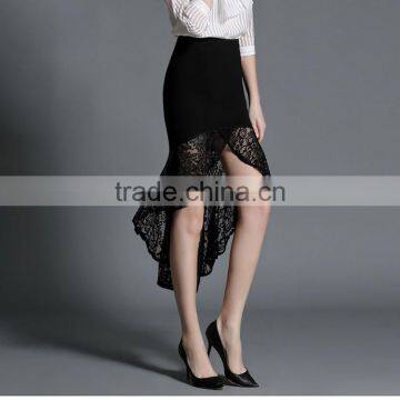 2016 Elegant Fashion Oem High Waist Fomal Skirts Women Latest Long Skirt Design for Wholesale photo-2