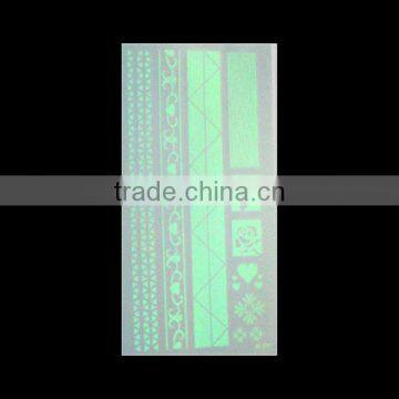 Body Art Multicolor Mixed Pattern Removable Waterproof Metallic Glow In The Dark Temporary Tattoo Custom photo-2