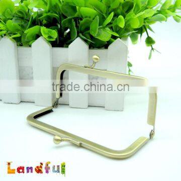 8.5cm Antique Bronze Clutch Sewing Metal Coin Lock Purse Frame photo-2