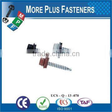 Made in Taiwan Flat Head Undercut TEK Screws # 3 Point Roofing Screws Self Drilling Screws for All Metal Prevailing photo-6