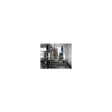 Cosmetic Making Machine 500L Tilting Homogenizer Vacuum Emulsifying Mixer For Lotion Paste