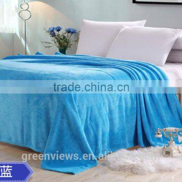 Polyester Promotion towel blanket terry cloth blanket flannel flat sheet heavy fleece blanket