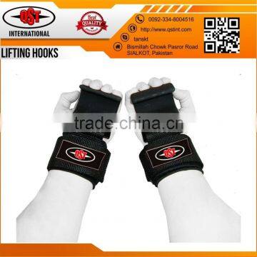 Weight Lifting Training Gym Hook Grips Straps Gloves Wrist Support Lift