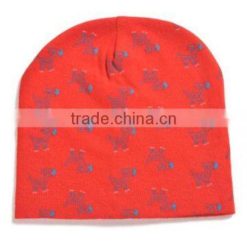 Spring&summer Korea Style 100%cotton Cute Boys&girls Horse Pattern Baby Fancy Beanie Hat photo-2