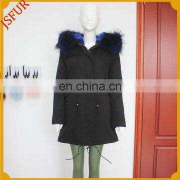 Long Style Wholesale Raccoon Fur Parka Winter Parka Coats