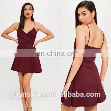 2017 wholesale spaghetti strap sexy ladies bodycon one piece dress