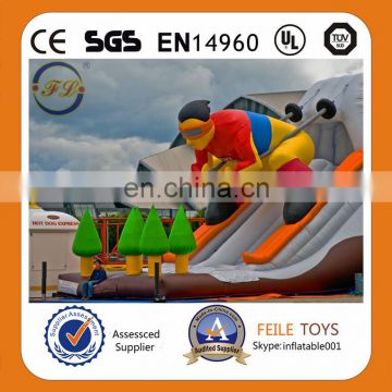 Giant slide inflatable,skating inflatable slide,inflatable dry slide,giant inflatable slide for adult/kids.