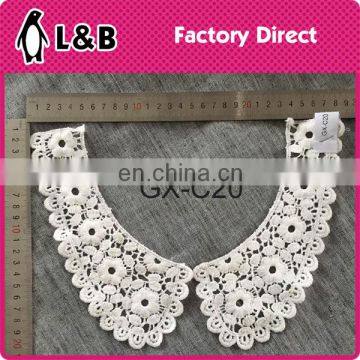 Wholesale water-soluble machine embroidery lace collar