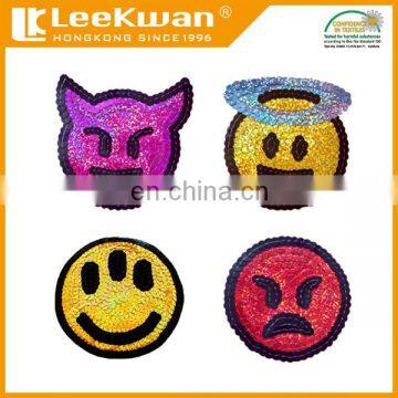 Emoji Shining Cheap Various Cartoon Sequin Embroidery Design photo-5