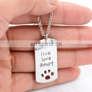 Personalized decorative engraved logo dog tag for children