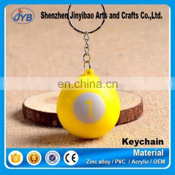 Cheap price PU ball custom design key chain for gift