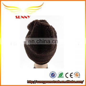 Custom Fashion Knitted Hats Cap Female Fur Mink Fur for gift