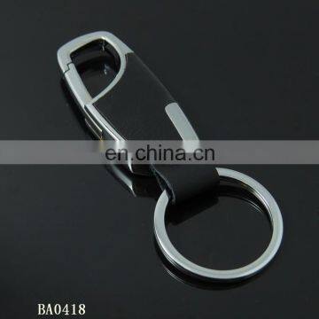 Hot Sale Promotional Real Leather Metal Carabiner Key Chain photo-6
