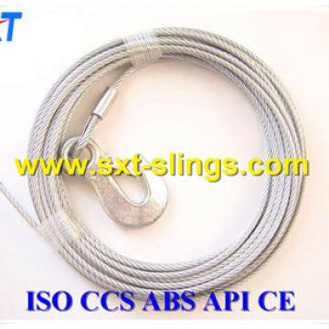 Galvanized Steel Wire Rope Slings Exporter 6*49SWS+IWR