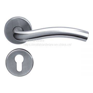 Stainless steel tube lever handle