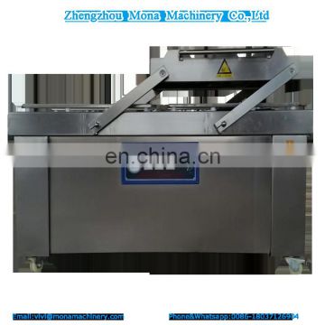 double chamber vacuum packing machine for sea food / salted meat / dry fish / pork / beef / rice