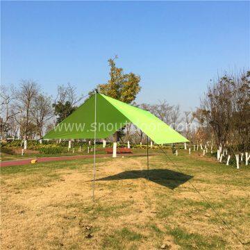 Camping Tarp Shelter Green Color For Outdoor Sun Shade 3X3Meter