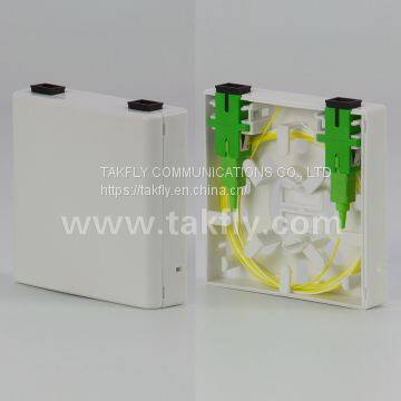 Fiber Optic wall socket  2 ports Faceplate