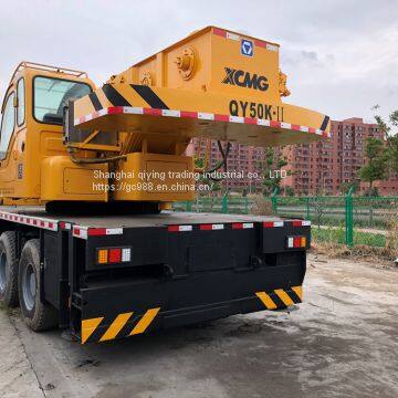 USED XCMG 50TON CHINA MADE HYDRAULIC CRANE photo-2