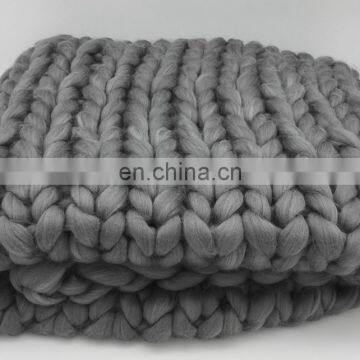 in Stock Giant Super Chunky Knitted Merino Wool Bulk Yarn for Hand Knitting of Throw,blanket photo-6