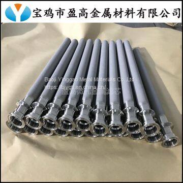 Stainless steel powder sintered filter element