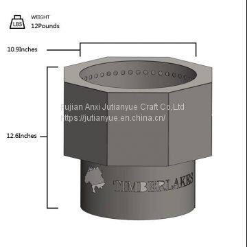Ceramic Tile Mosaic Parquet Outdoor Rectangular Fire Pit Table photo-2