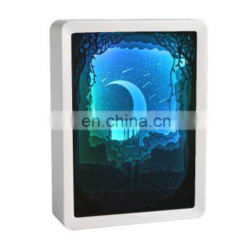 Led Papercut Paper Carving Night Light DIY Handmade 3D Paper Sculpture Lamp Creative Bedroom Decor Christmas photo-6
