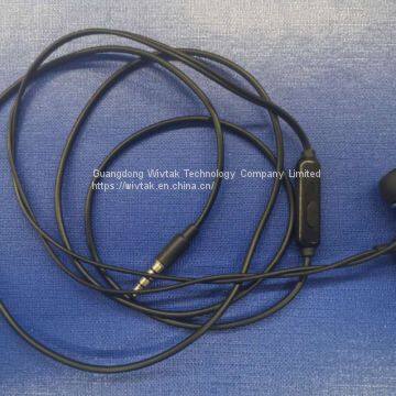 Factory price OEM/ODM wired earphone handsfree mic headphone in-ear headset water proof earbugs with metal resonantor