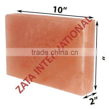 Himalayan Natural Crystal Rock Salt Tiles Plates Slabs Size 10" x 7" x 2" for BBQ Barbecue Cooking searing Serving Grilling