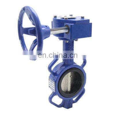 Bundor PN16 DN80 Butterfly Valve Gearbox Resilient ductile iron Butterfly Valve