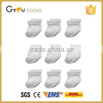 bulk Cotton Plain White Baby Socks