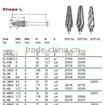 Carbide Rotary Burrs SL