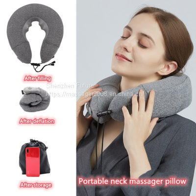 best selling personalized custom massage travel ushape memory foam neck pillow