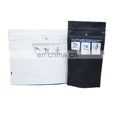 100 PCS /unit 4x6 Inches Matte Black Metallic Foil Mylar Zip Lock Smell Proof Resealable Bag