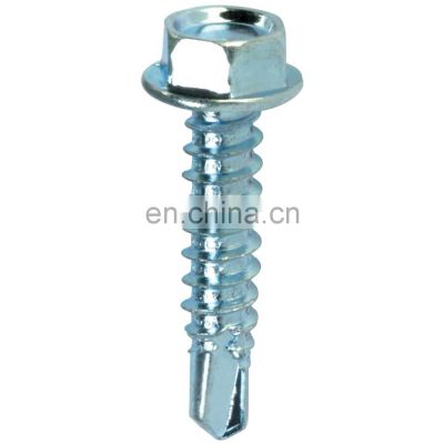 Galvanized Hex Self Drilling Screws Roofing Plating Color Hexagon self Drilling Screw for Wood